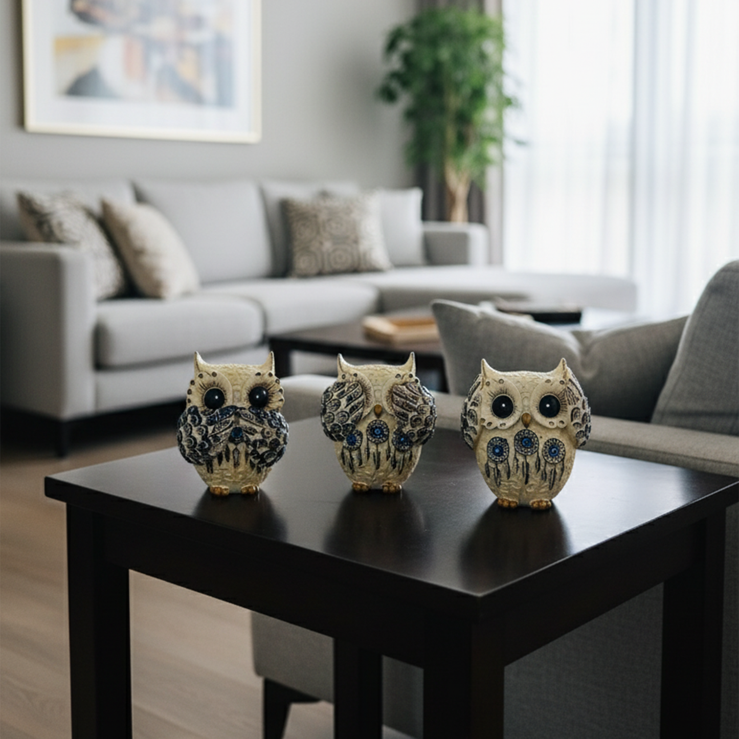 White Owl (Set of 3)
